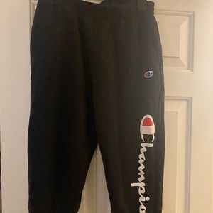 Champion sweatpants , sz L in kids , color: black